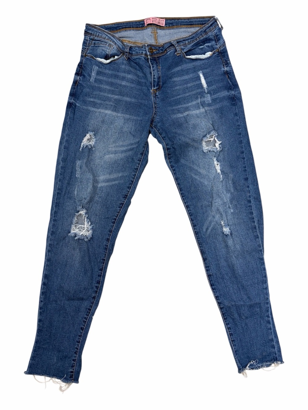 Wax Jean Butt, I Love You! Mid Rise Denim Skinny Jeans Size 13